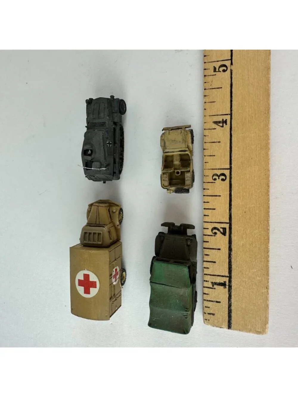Four Battlefront Flames of War Military Vehicles Lot
